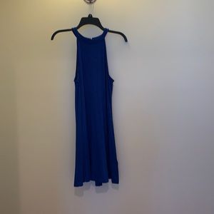 Express Womens Halter Dress‎ Blue XS